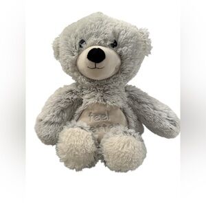 Warmies Heat Therapy Marshmallow Bear Plush Stuffed Animal Blue 15" Microwavable